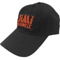 Schwarz-Orange - Front - Jimi Hendrix - Baseball-Mütze Logo für Herren-Damen Unisex
