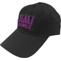 Schwarz-Lila - Front - Jimi Hendrix - Baseball-Mütze Logo für Herren-Damen Unisex