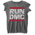 Anthrazit - Front - Run DMC - T-Shirt Logo für Damen