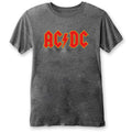 Grau - Front - AC-DC - "Classic" T-Shirt Logo für Herren-Damen Unisex