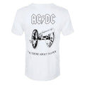 Weiß - Back - AC-DC - "About To Rock" T-Shirt für Herren-Damen Unisex