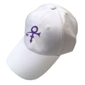Weiß-Violett - Front - Prince - Baseball-Mütze für Herren-Damen Unisex