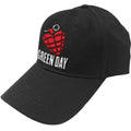 Schwarz-Rot - Front - Green Day - Baseball-Mütze Logo für Herren-Damen Unisex