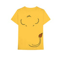 Gelb - Back - The Lion King - T-Shirt für Herren-Damen Unisex