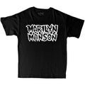 Schwarz - Front - Marilyn Manson - "Classic" T-Shirt für Kinder