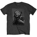 Anthrazit - Front - David Gilmour - "On Microphone" T-Shirt für Herren-Damen Unisex