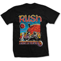 Schwarz - Front - Rush - "US Tour 1978" T-Shirt für Herren-Damen Unisex