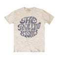 Sand - Front - The Rolling Stones - "70s" T-Shirt Logo für Herren-Damen Unisex