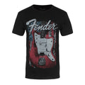 Schwarz - Front - Fender - T-Shirt für Herren-Damen Unisex