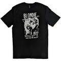 Schwarz - Front - Blondie - "1977" T-Shirt für Herren-Damen Unisex