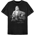Schwarz - Front - Kurt Cobain - "Guitar Live" T-Shirt für Herren-Damen Unisex
