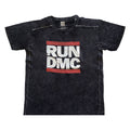 Schwarz - Front - Run DMC - T-Shirt Gewaschen für Herren-Damen Unisex