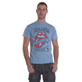 Stein Blau - Front - The Rolling Stones - "'82 Tour" T-Shirt für Herren-Damen Unisex