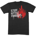 Schwarz - Front - Stiff Little Fingers - T-Shirt für Herren-Damen Unisex