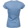 Blau meliert - Back - Queen - "Classic" T-Shirt für Damen