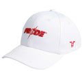 Weiß-Rot - Front - Tokyo Time - "Pride" Baseball-Mütze Logo für Herren-Damen Unisex