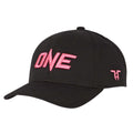 Schwarz-Pink - Side - Tokyo Time - "One Championship" Baseball-Mütze für Herren-Damen Unisex
