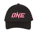 Schwarz-Pink - Front - Tokyo Time - "One Championship" Baseball-Mütze für Herren-Damen Unisex