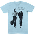 Hellblau - Front - Simon & Garfunkel - T-Shirt für Herren-Damen Unisex