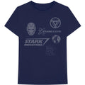Marineblau - Front - Iron Man - "Stark Expo" T-Shirt für Herren-Damen Unisex