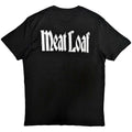 Schwarz - Back - Meat Loaf - "Bat Out Of Hell" T-Shirt Rückseitiger Aufdruck für Herren-Damen Unisex