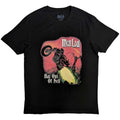 Schwarz - Front - Meat Loaf - "Bat Out Of Hell" T-Shirt Rückseitiger Aufdruck für Herren-Damen Unisex