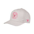 Grau-Pink - Back - Tokyo Time - Baseball-Mütze Logo für Herren-Damen Unisex