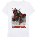 Weiß - Front - Deadpool - T-Shirt für Herren-Damen Unisex
