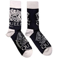 Marineblau-Weiß - Front - Queen - Socken für Herren-Damen Unisex
