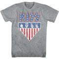 Grau - Front - Kiss - T-Shirt für Herren-Damen Unisex