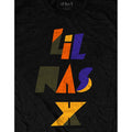 Schwarz - Side - Lil Nas X - "Scrap Letters" T-Shirt für Herren-Damen Unisex
