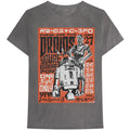 Grau - Front - Star Wars - "Droids Rock" T-Shirt für Herren-Damen Unisex