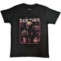 Schwarz - Front - Seether - "Beat Down" T-Shirt für Herren-Damen Unisex