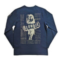 Jeansblau - Back - Blondie - "NYC '77" T-Shirt für Herren-Damen Unisex  Langärmlig