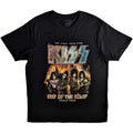Schwarz - Front - Kiss - "End Of The Road Final Tour" T-Shirt für Herren-Damen Unisex