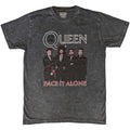 Schwarz - Front - Queen - "Face It Alone" T-Shirt für Herren-Damen Unisex