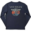Marineblau - Back - Van Halen - "84 Tour" T-Shirt für Herren-Damen Unisex  Langärmlig