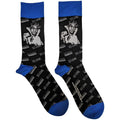 Schwarz-Weiß-Blau - Front - Ice Cube - Socken für Herren-Damen Unisex