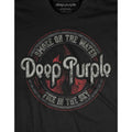 Schwarz - Lifestyle - Deep Purple - "Smoke" T-Shirt für Herren-Damen Unisex