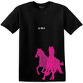 Schwarz-Pink - Front - Lil Nas X - T-Shirt für Herren-Damen Unisex