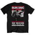 Schwarz - Back - Run DMC - "Rap Invasion" T-Shirt für Herren-Damen Unisex