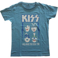 Blau - Front - Kiss - "Made For Lovin' You" T-Shirt für Herren-Damen Unisex