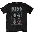 Schwarz - Front - Kiss - "Made For Lovin' You" T-Shirt für Herren-Damen Unisex