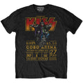 Schwarz - Front - Kiss - "Cobra Arena '76" T-Shirt für Herren-Damen Unisex