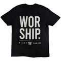 Schwarz-Weiß - Front - Sleep Token - "Worship" T-Shirt für Herren-Damen Unisex