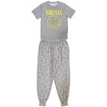 Grau-Gelb - Front - Nirvana - Schlafanzug für Herren-Damen Unisex