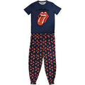 Marineblau-Rot - Front - The Rolling Stones - "Classic" Schlafanzug für Herren-Damen Unisex