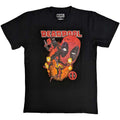 Schwarz-Rot - Front - Deadpool - T-Shirt für Herren-Damen Unisex