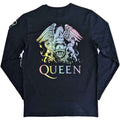 Jeansblau - Back - Queen - T-Shirt für Herren-Damen Unisex  Langärmlig