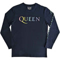 Jeansblau - Front - Queen - T-Shirt für Herren-Damen Unisex  Langärmlig